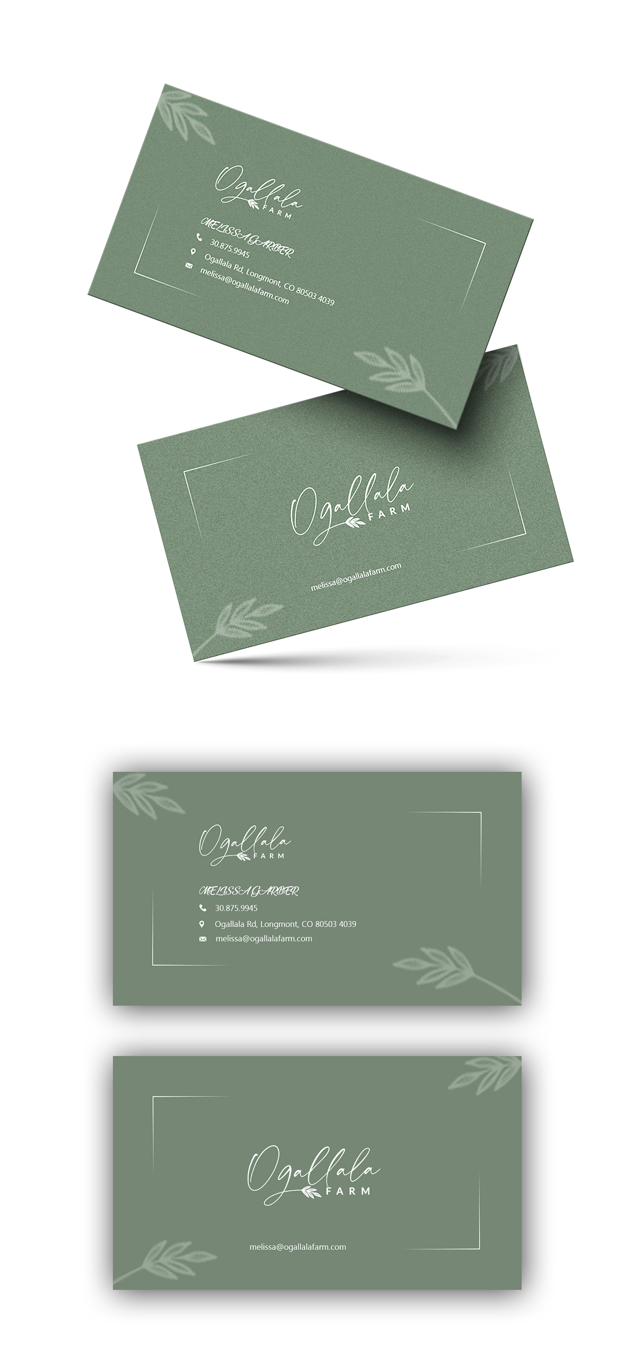Business Card Design by Design Motion for Ogallala Farm, LLC | Design #29818642