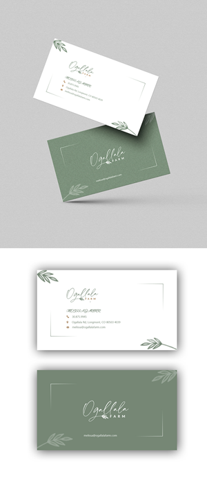 Business Card Design by Design Motion for Ogallala Farm, LLC | Design: #29818646