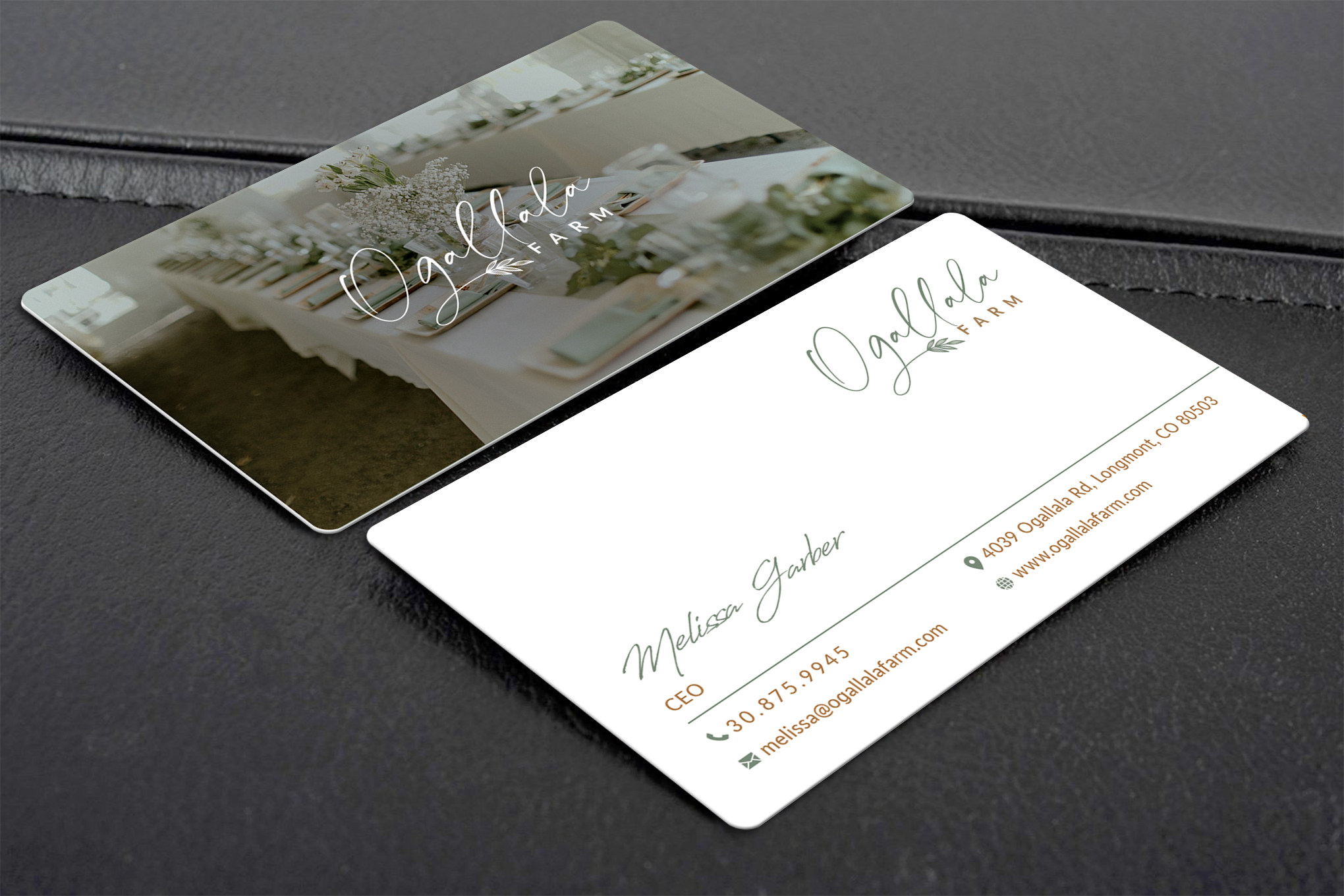 Business Card Design by Creative Moon Design for Ogallala Farm, LLC | Design #29788311