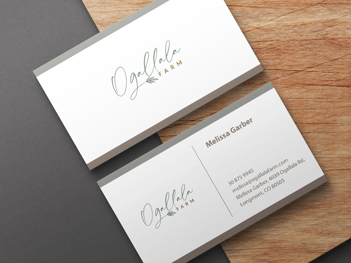 Diseño de Tarjeta de Presentación por Shahbaz Studios para Ogallala Farm, LLC | Diseño #29816785