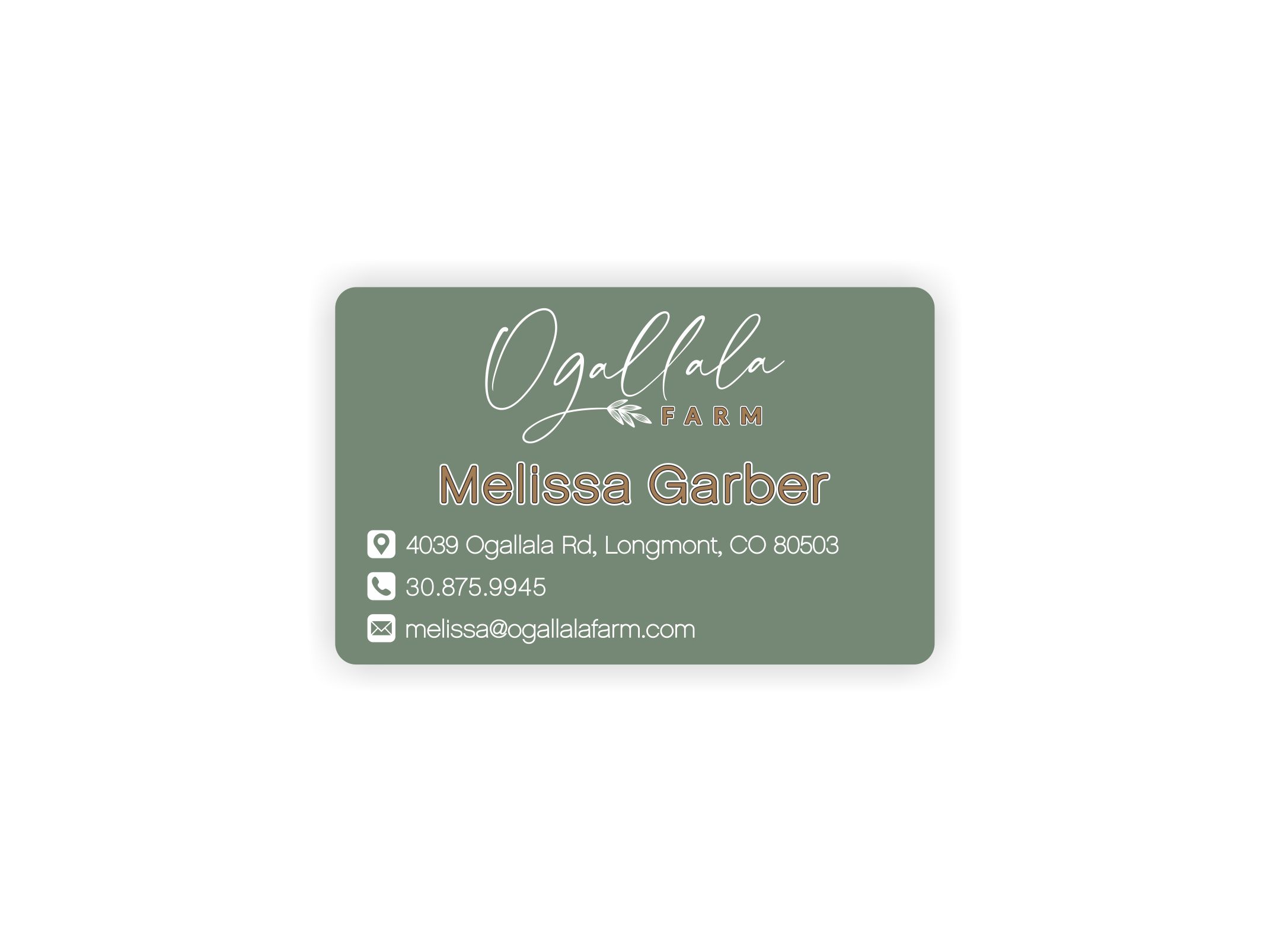 Visitenkarten-Design von Dedcov für Ogallala Farm, LLC | Design #29800425