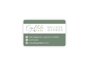 Business Card Design by Dedcov for Ogallala Farm, LLC | Design: #29800430
