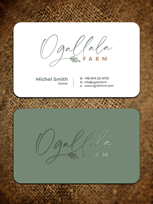 Diseño de Tarjeta de Presentación por Graphixpointt para Ogallala Farm, LLC | Diseño: #29787007