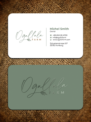 Diseño de Tarjeta de Presentación por Graphixpointt para Ogallala Farm, LLC | Diseño: #29787010