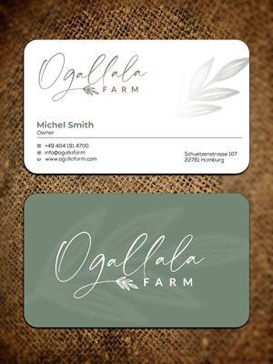 Diseño de Tarjeta de Presentación por Graphixpointt para Ogallala Farm, LLC | Diseño: #29787114