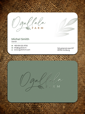 Diseño de Tarjeta de Presentación por Graphixpointt para Ogallala Farm, LLC | Diseño: #29787115