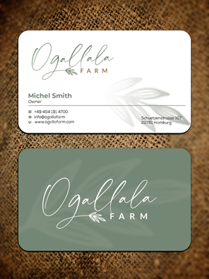 Diseño de Tarjeta de Presentación por Graphixpointt para Ogallala Farm, LLC | Diseño: #29787116