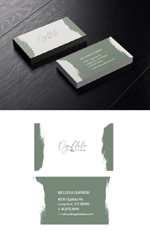 Business Card Design by Sid branding stories for Ogallala Farm, LLC | Design: #29825435