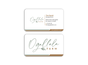 Business Card Design by Expert Bappy for Ogallala Farm, LLC | Design: #29790536