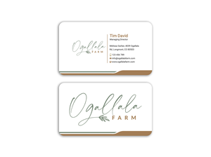 Business Card Design by Expert Bappy for Ogallala Farm, LLC | Design: #29790538