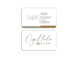 Business Card Design by Expert Bappy for Ogallala Farm, LLC | Design: #29790546