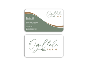Business Card Design by Expert Bappy for Ogallala Farm, LLC | Design: #29790547
