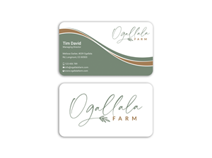 Business Card Design by Expert Bappy for Ogallala Farm, LLC | Design: #29790548