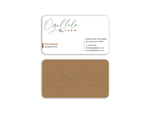 Business Card Design by Expert Bappy for Ogallala Farm, LLC | Design: #29793255