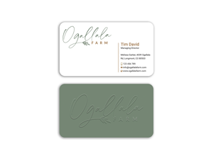 Business Card Design by Expert Bappy for Ogallala Farm, LLC | Design: #29793257