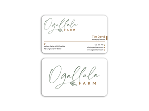 Business Card Design by Expert Bappy for Ogallala Farm, LLC | Design: #29793259