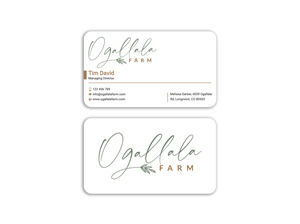 Business Card Design by Expert Bappy for Ogallala Farm, LLC | Design: #29793260
