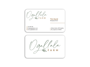 Business Card Design by Expert Bappy for Ogallala Farm, LLC | Design: #29793261