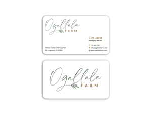 Business Card Design by Expert Bappy for Ogallala Farm, LLC | Design: #29793262