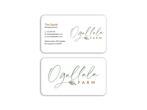 Business Card Design by Expert Bappy for Ogallala Farm, LLC | Design: #29793265