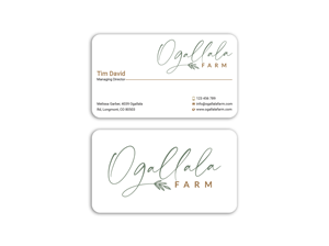 Business Card Design by Expert Bappy for Ogallala Farm, LLC | Design: #29793269
