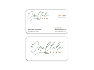 Business Card Design by Expert Bappy for Ogallala Farm, LLC | Design: #29793272