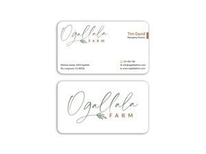 Business Card Design by Expert Bappy for Ogallala Farm, LLC | Design: #29793273
