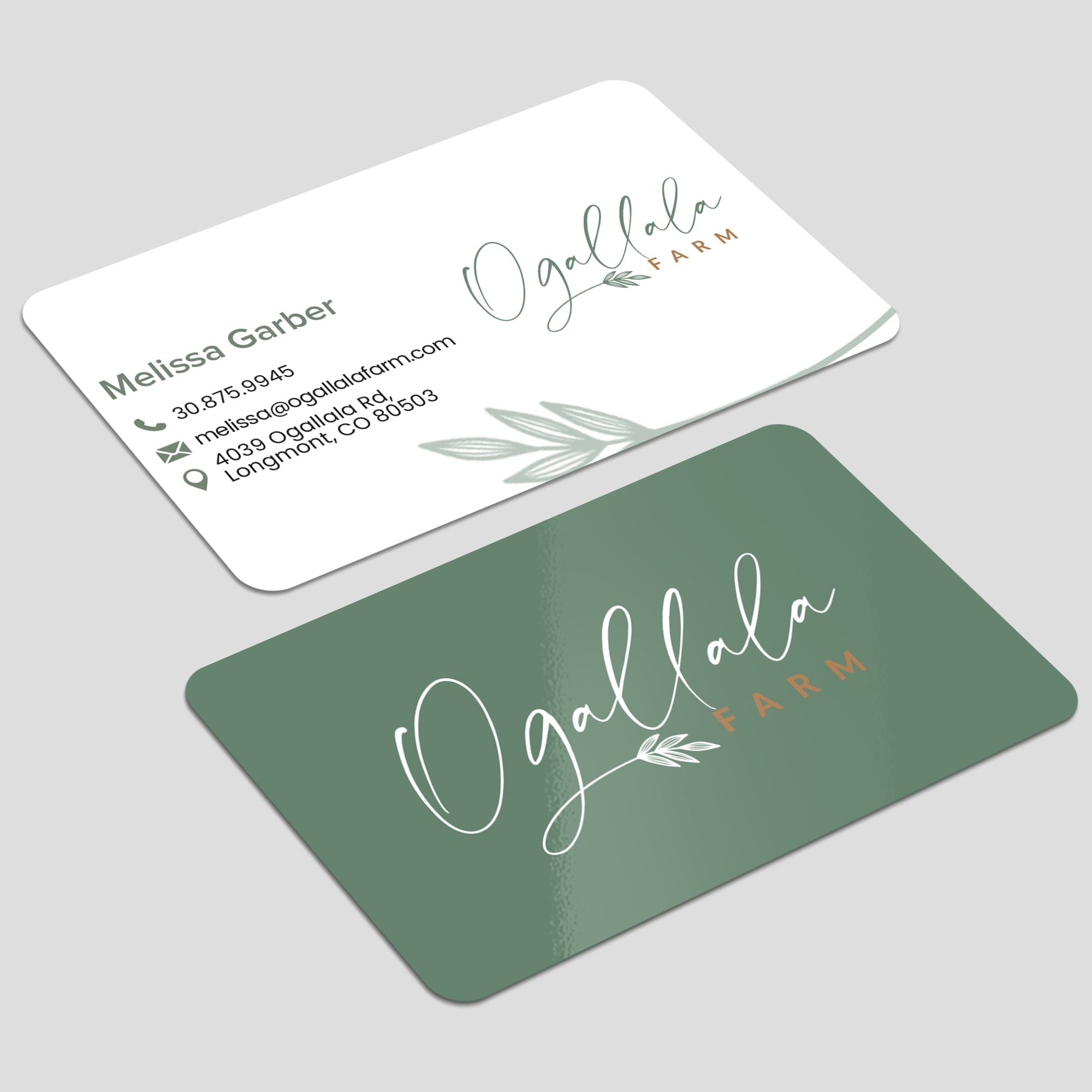 Business Card Design by WellDesign for Ogallala Farm, LLC | Design #29795581