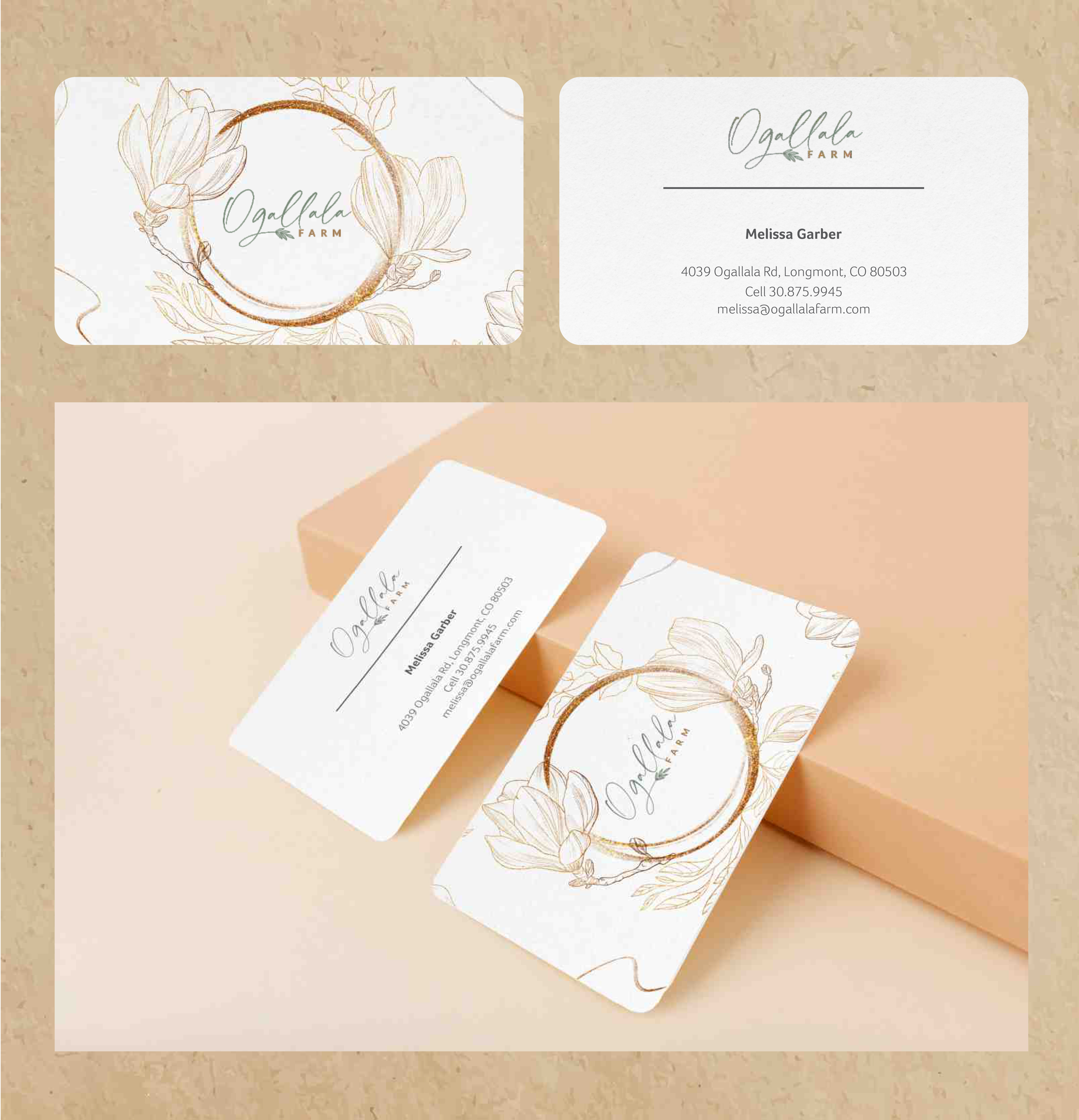 Diseño de Tarjeta de Presentación por Coloring Studio para Ogallala Farm, LLC | Diseño #29808808