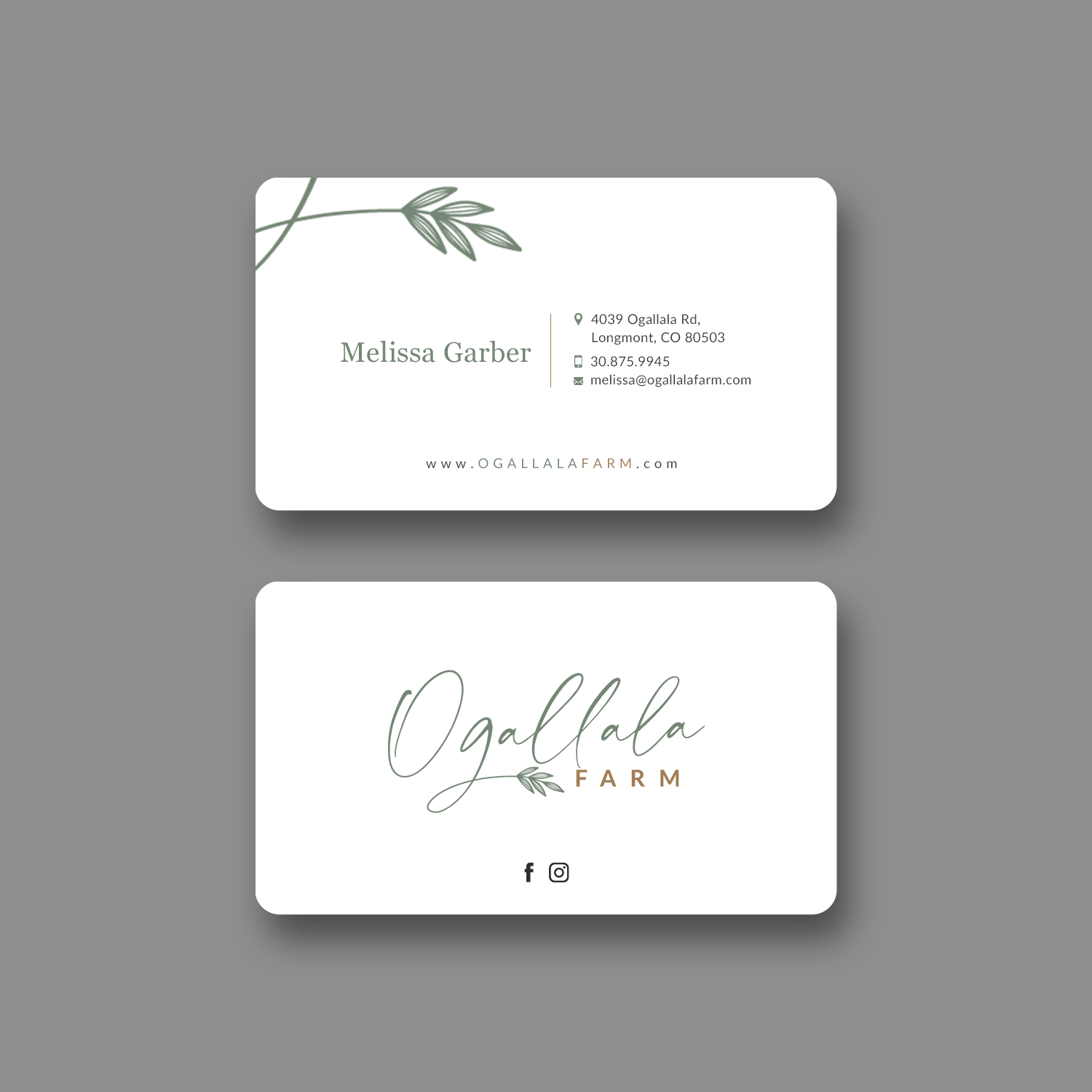 Diseño de Tarjeta de Presentación por Sun Moon Graphic Designer para Ogallala Farm, LLC | Diseño #29797296