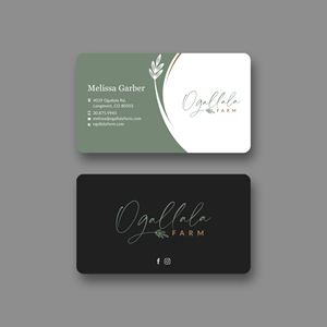 Diseño de Tarjeta de Presentación por Sun Moon Graphic Designer para Ogallala Farm, LLC | Diseño: #29797297
