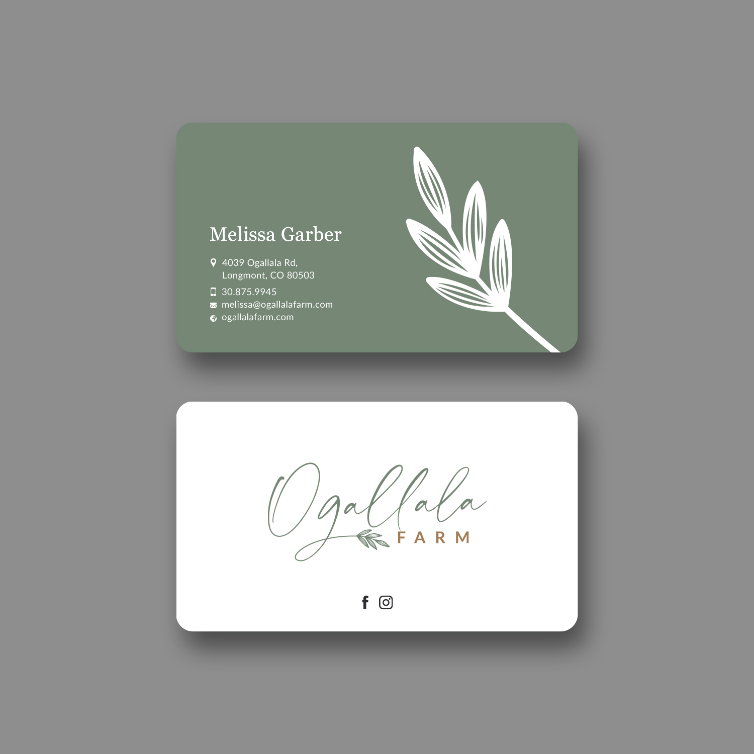 Diseño de Tarjeta de Presentación por Sun Moon Graphic Designer para Ogallala Farm, LLC | Diseño #29797298