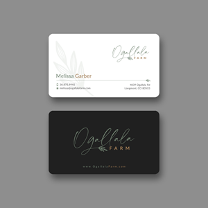 Diseño de Tarjeta de Presentación por Sun Moon Graphic Designer para Ogallala Farm, LLC | Diseño: #29797299