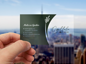 Diseño de Tarjeta de Presentación por Sun Moon Graphic Designer para Ogallala Farm, LLC | Diseño: #29797318