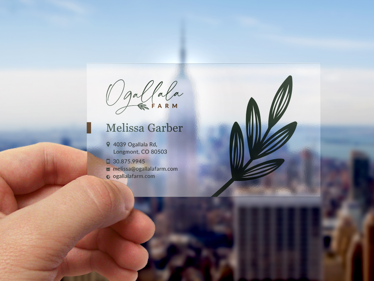 Business Card Design by Sun Moon Graphic Designer for Ogallala Farm, LLC | Design #29797319