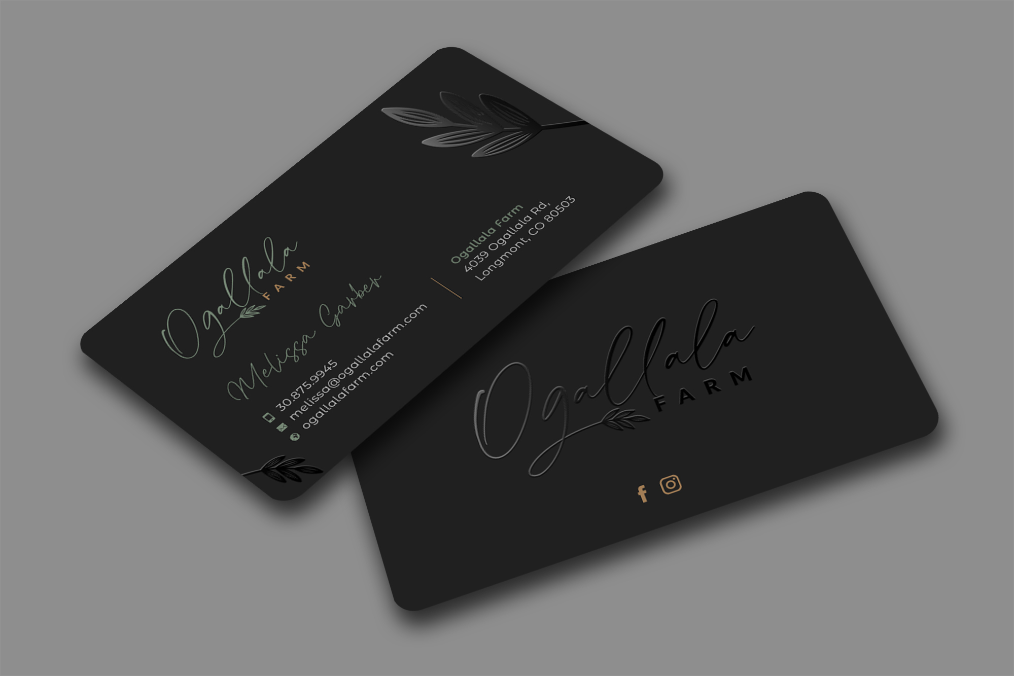 Diseño de Tarjeta de Presentación por Sun Moon Graphic Designer para Ogallala Farm, LLC | Diseño #29808914