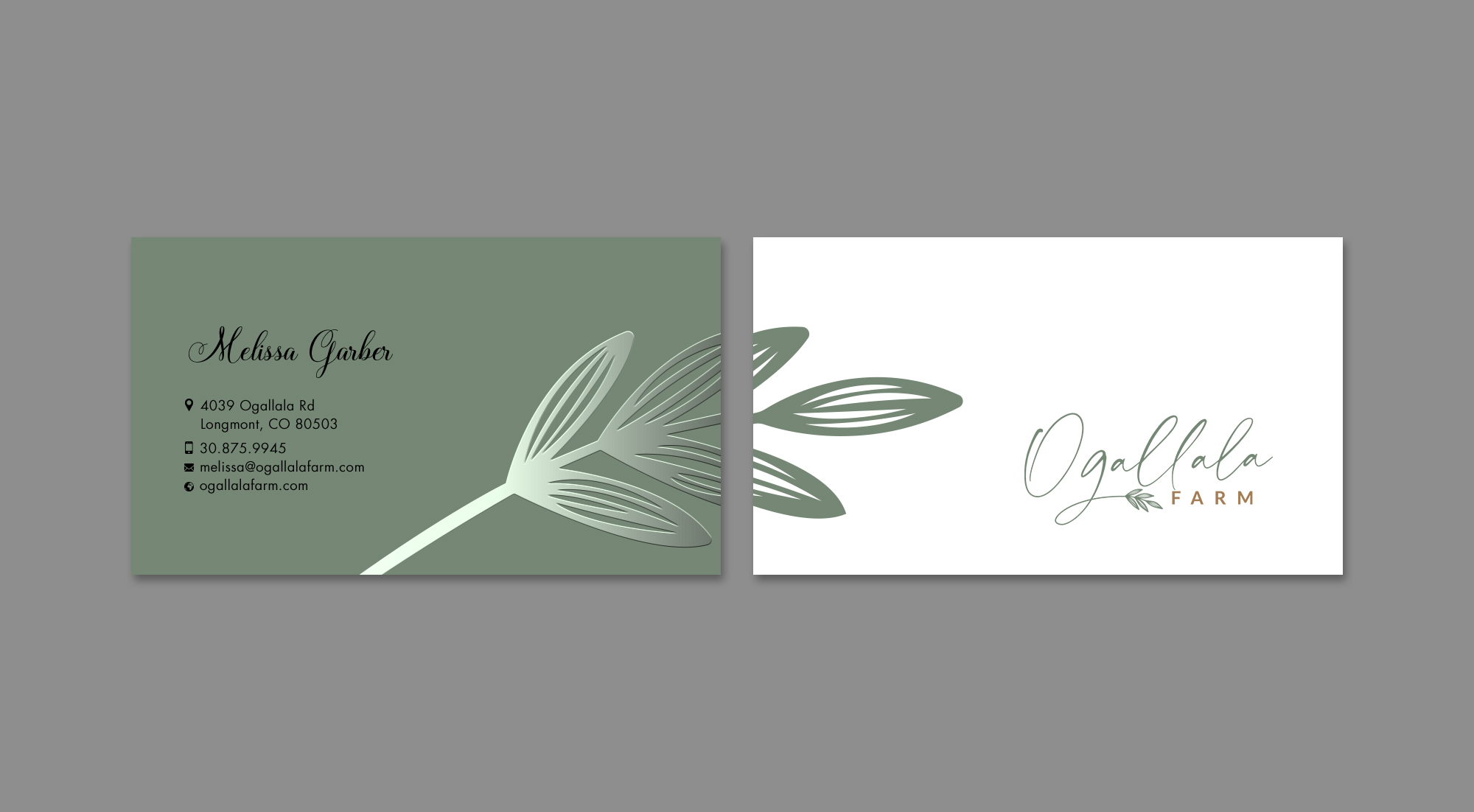 Visitenkarten-Design von Sun Moon Graphic Designer für Ogallala Farm, LLC | Design #29810706