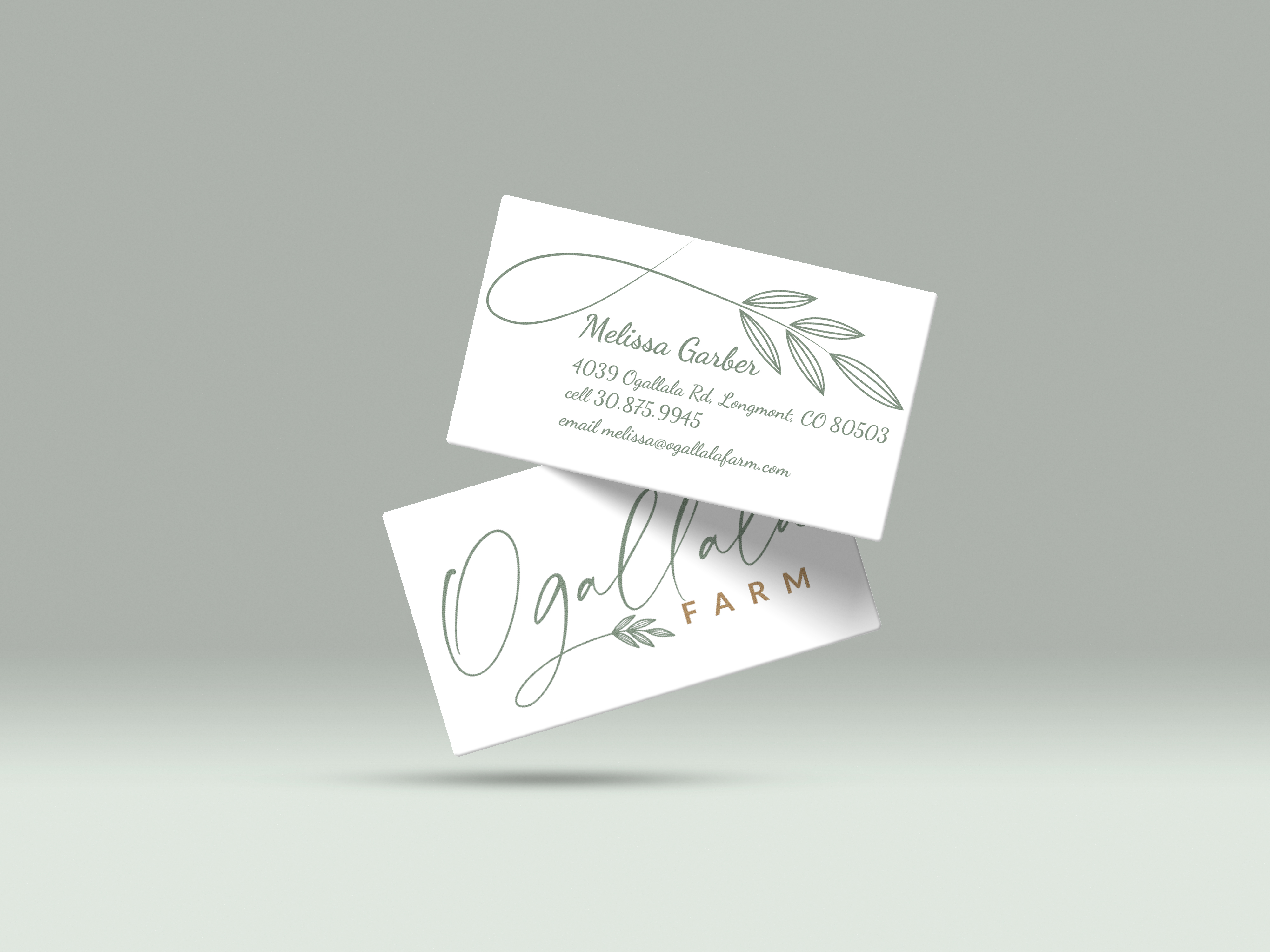 Business Card Design by alessandra.petrova for Ogallala Farm, LLC | Design #29800289