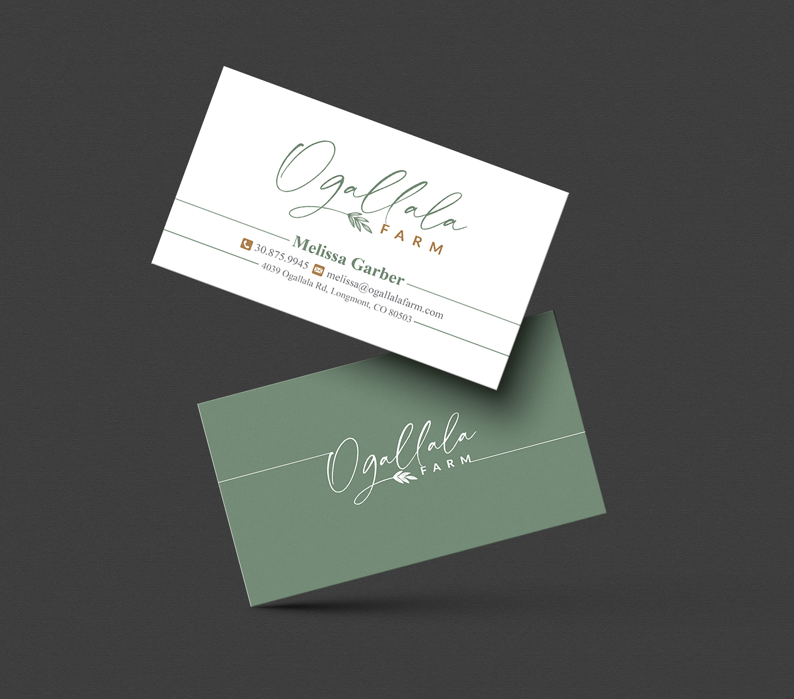 Business Card Design by artbitin for Ogallala Farm, LLC | Design #29788574