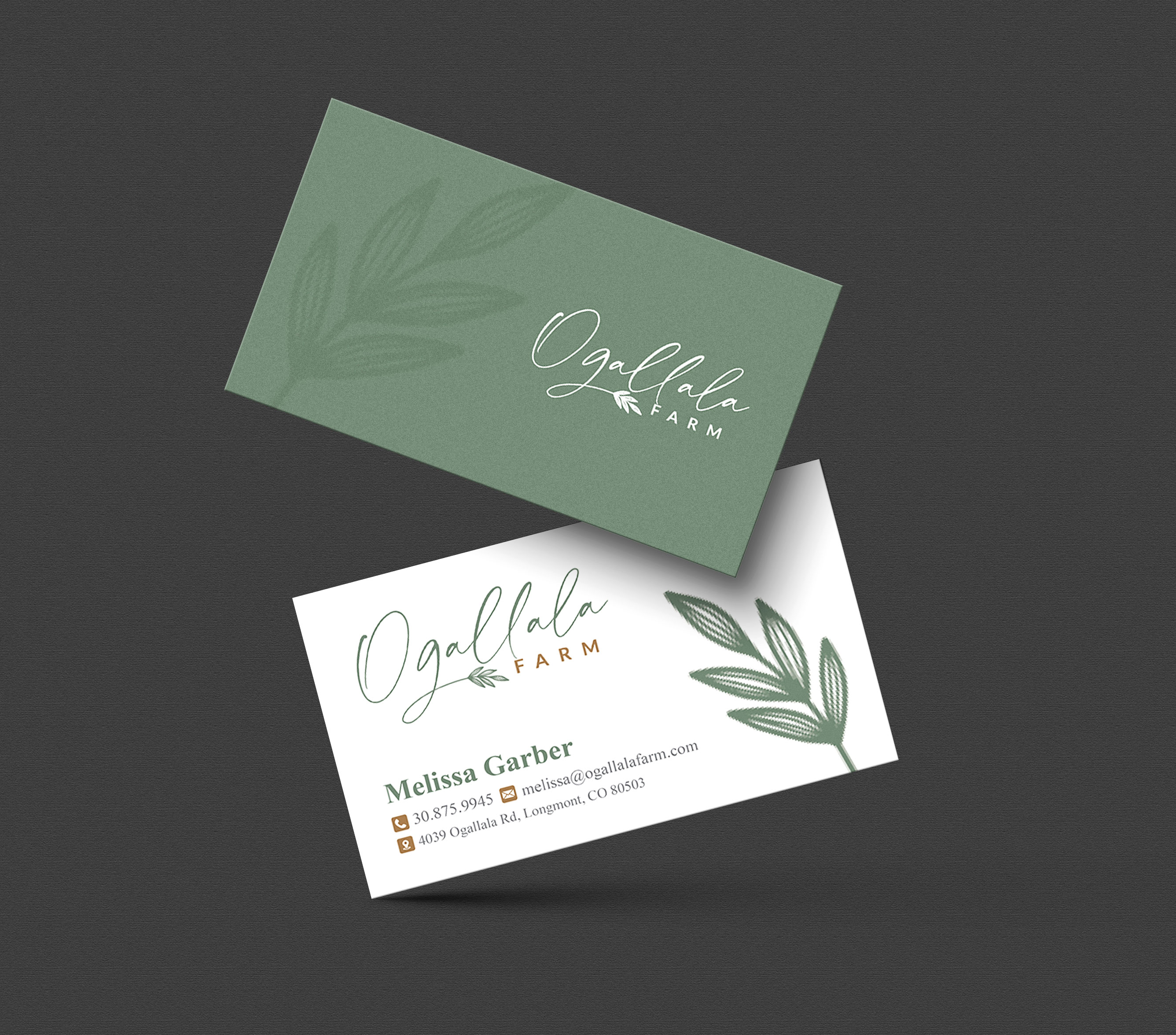 Business Card Design by artbitin for Ogallala Farm, LLC | Design #29788580