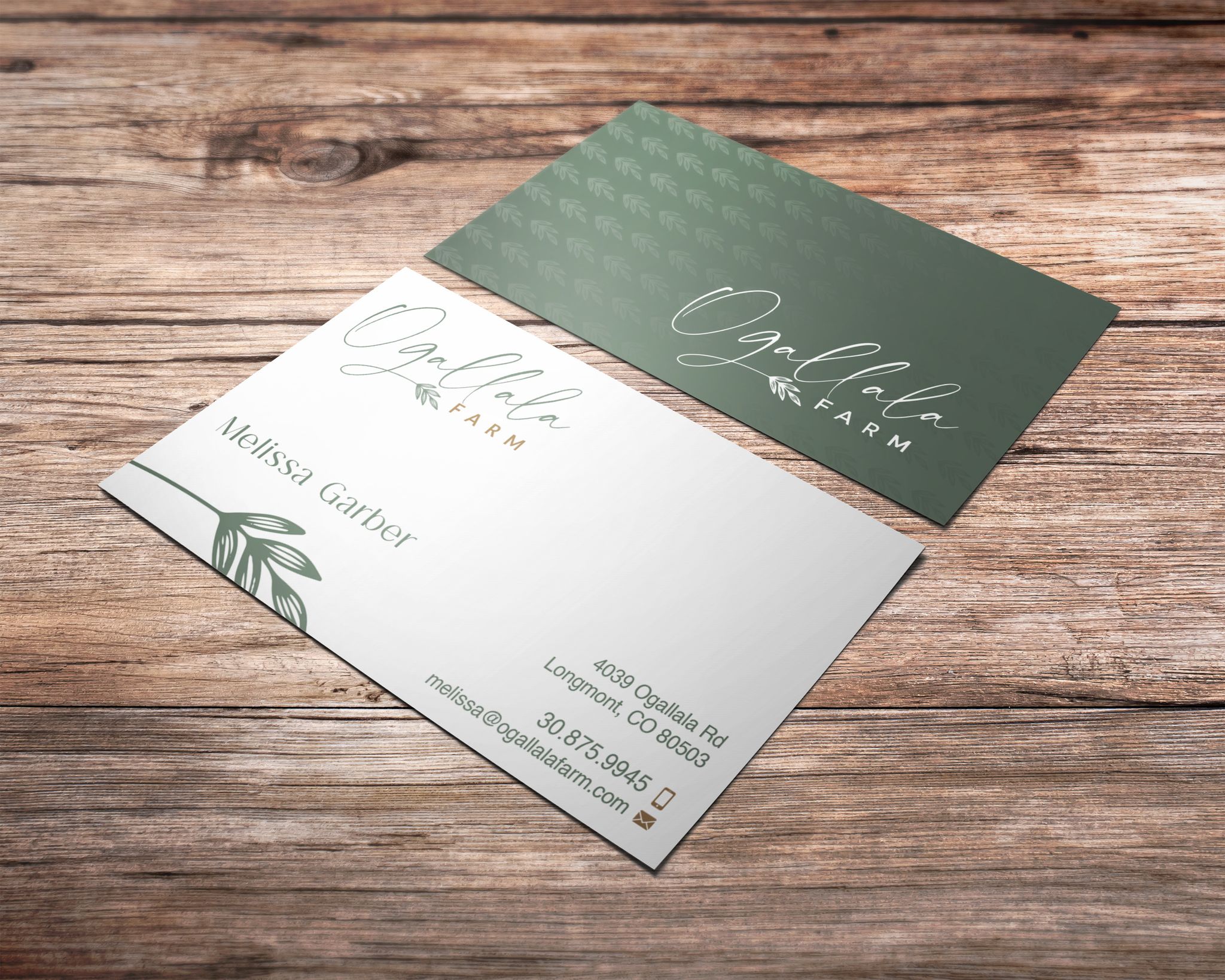 Visitenkarten-Design von Verified artistry (Design garden) für Ogallala Farm, LLC | Design #29802226