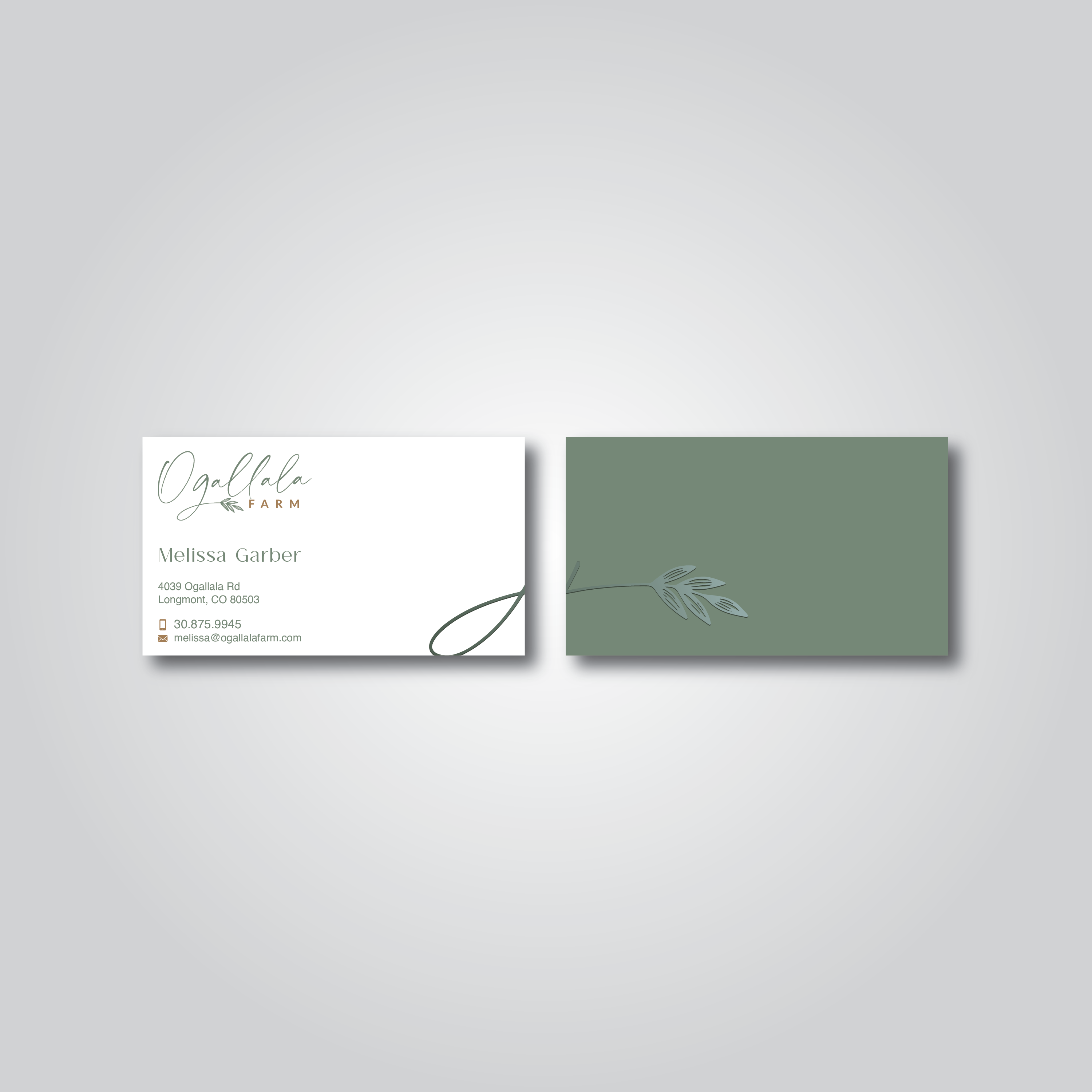 Business Card Design by Verified artistry (Design garden) for Ogallala Farm, LLC | Design #29810375