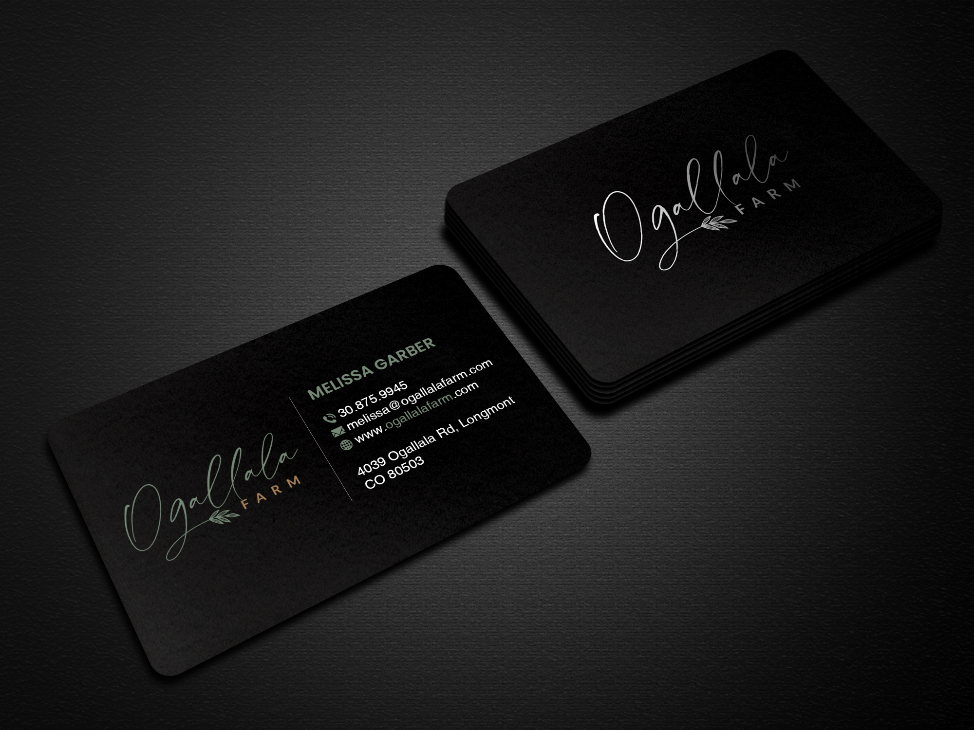 Business Card Design by Creations Box 2015 for Ogallala Farm, LLC | Design #29795146