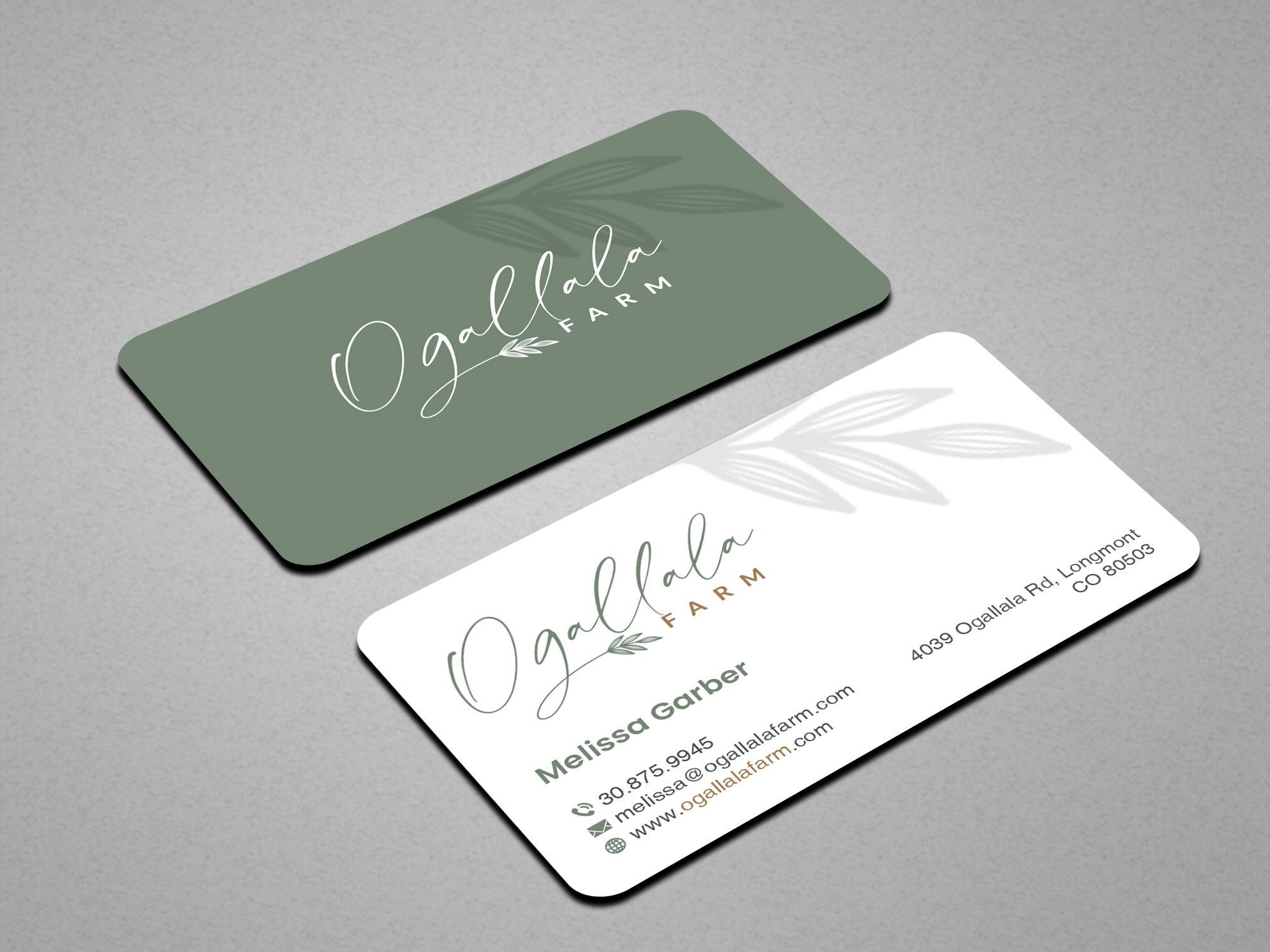 Business Card Design by Creations Box 2015 for Ogallala Farm, LLC | Design #29795147