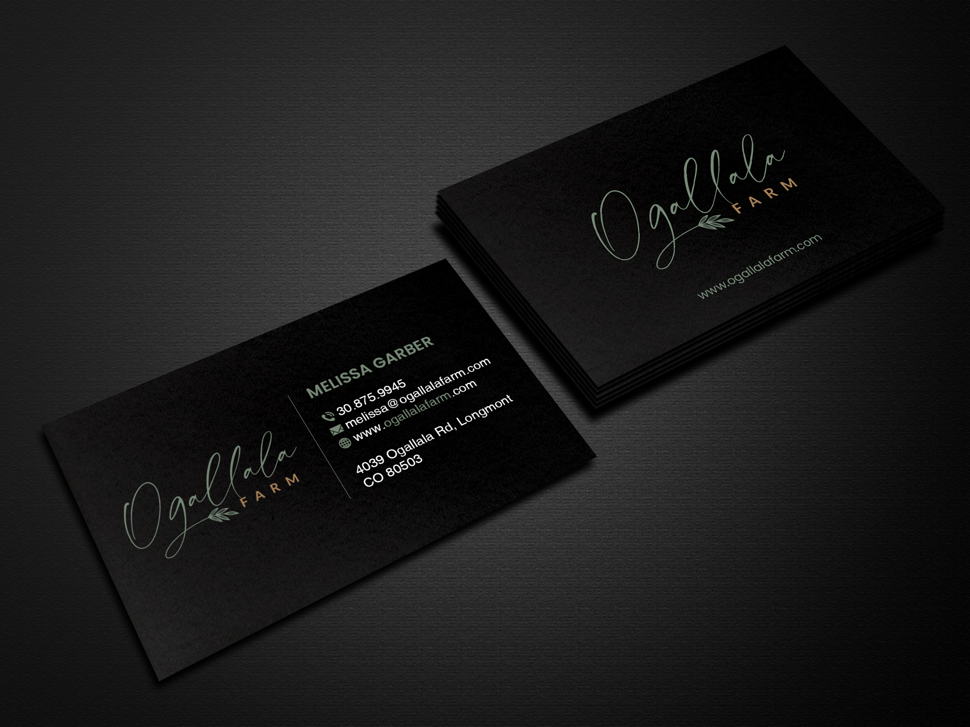 Business Card Design by Creations Box 2015 for Ogallala Farm, LLC | Design #29795148