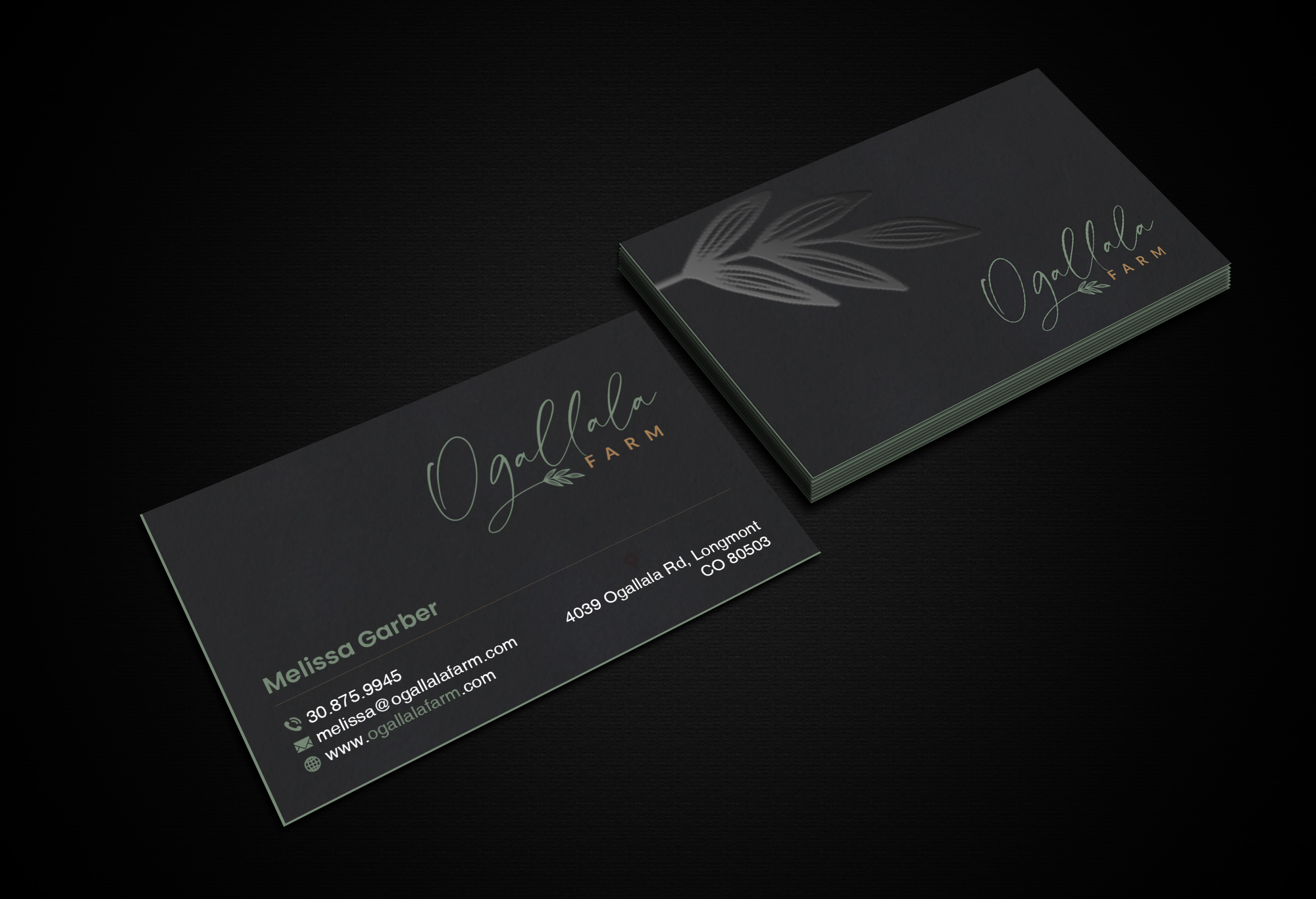 Business Card Design by Creations Box 2015 for Ogallala Farm, LLC | Design #29795151