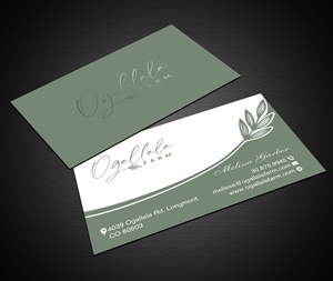 Business Card Design by Creations Box 2015 for Ogallala Farm, LLC | Design: #29795152