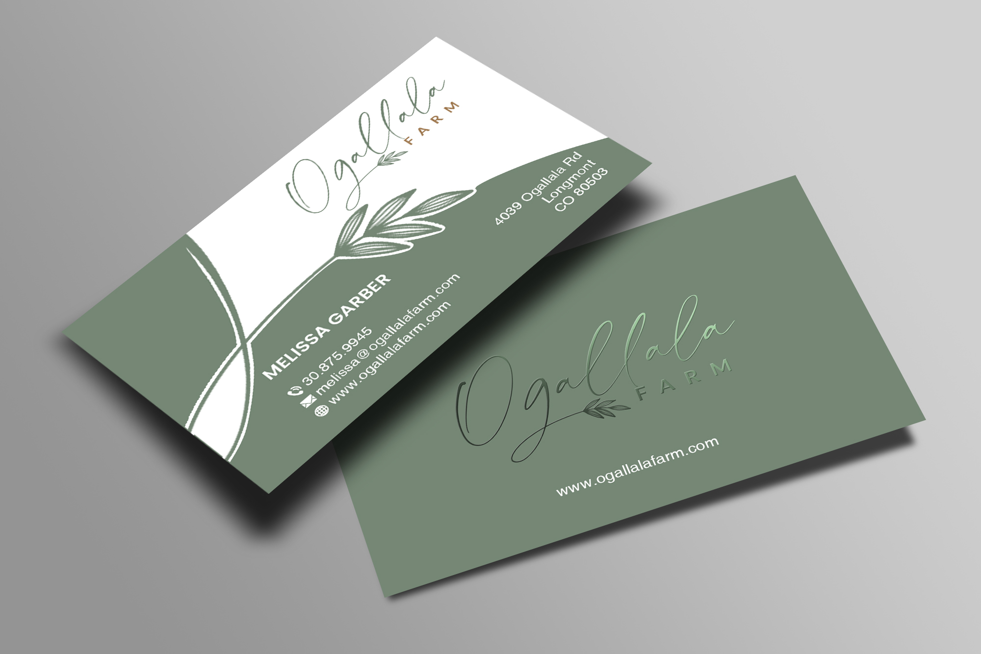 Business Card Design by Creations Box 2015 for Ogallala Farm, LLC | Design #29795759