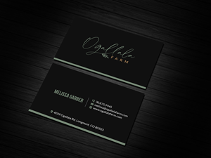 Business Card Design by Creations Box 2015 for Ogallala Farm, LLC | Design: #29795760