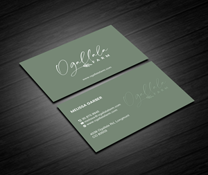 Business Card Design by Creations Box 2015 for Ogallala Farm, LLC | Design: #29796619